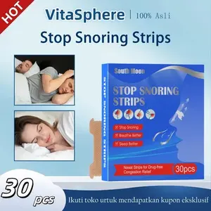 Penghilang Dengkuran & Hidung Tersumbat Keluarga - Nasal Strips untuk Tidur Nyenyak Tanpa Dengkuran, Membantu Pernapasan Lega dan Cocok untuk Berbagai Ukuran Hidung, 30 Pcs dalam Kemasan Besar