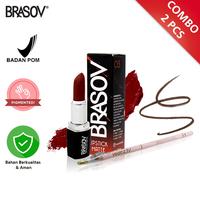 Gambar BRASOV Pensil Alis Type A Coklat & Lipstick Matte 03 COMBO 2 Pcs BPOM - Others dari BRASOV Indonesia Kota Administrasi Jakarta Barat 1 Tokopedia