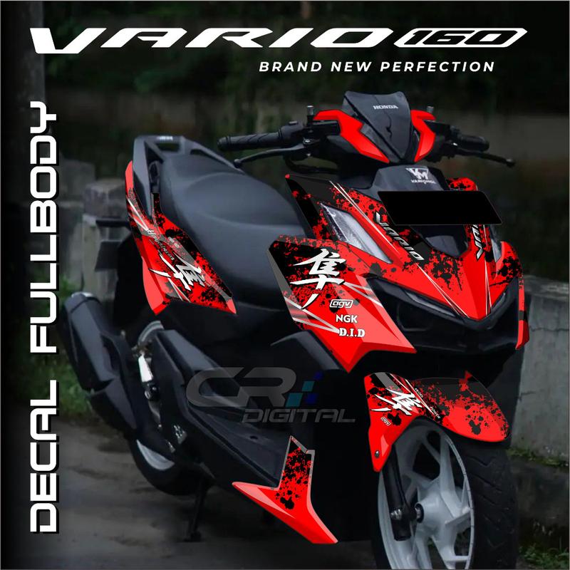 Decal Vario 160 Motif Hayabusa Jepang  +Bonus Laminasi glossy/doff 0