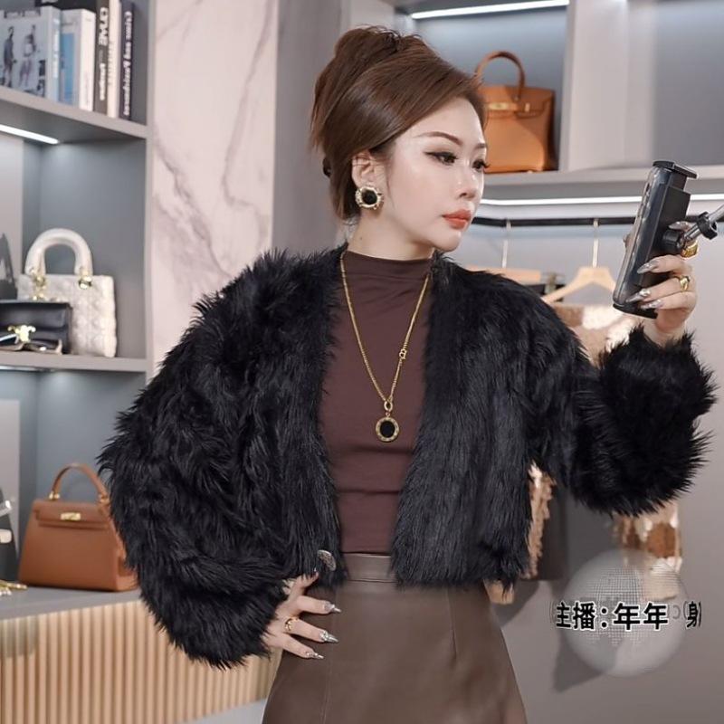 2024 Autumn and Winter New High-End Popular One-Button Short Woolen Coat for Women Fashionable Stylish All-Match Long Sleeve Fashion 2