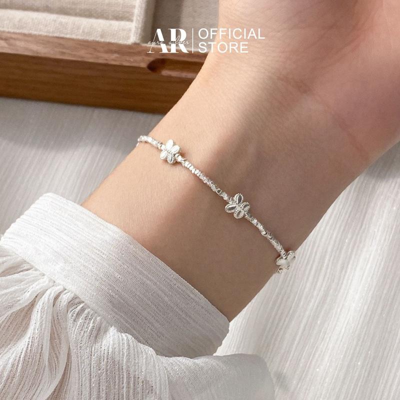 Lắc tay bạc nữ 925 vòng tay Glosy-Aura Silver-LT34