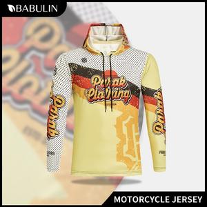 BABULIN New Style Motorcycle jersey Hood Full sports Longsleeve Shirt cycling Hoodie for men