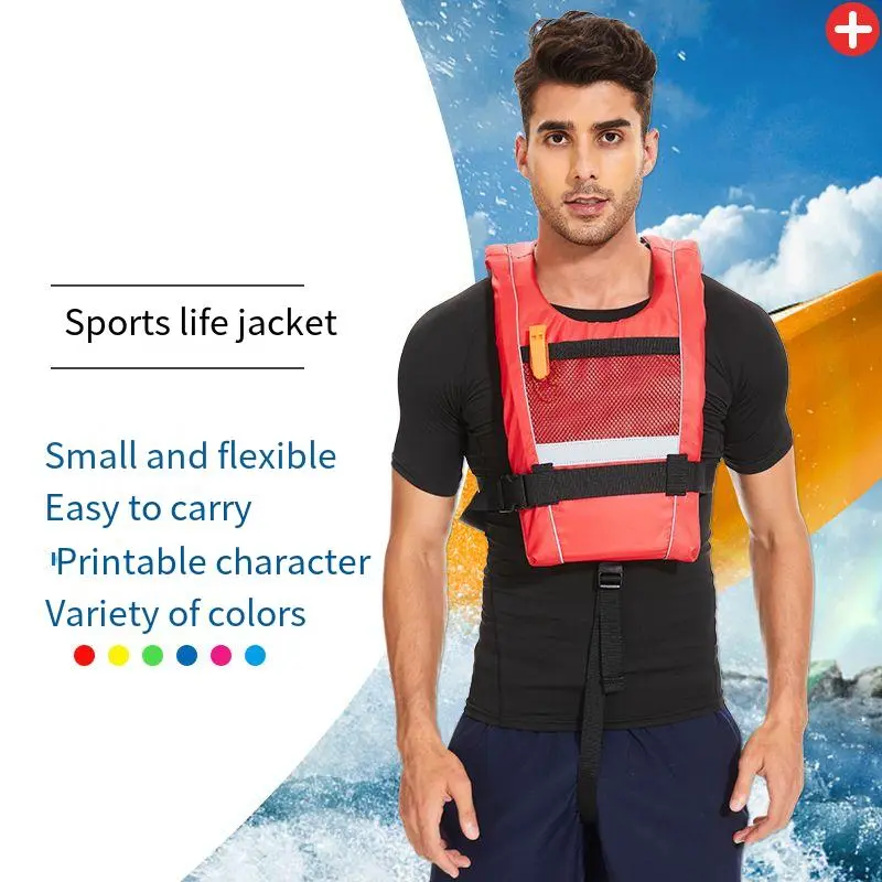 Life Jacket Water Sport Buoyancy Jacket Life Vest Swimming Boating Driving Vest Lifeguard for Adult Adult's Life Jacket Fishing