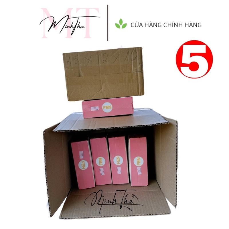 (MÃ 5) HỘP GIẤY FEN / SIZE 1-5 HỘP / HỘP GIẤY BẢO VỆ SP MÀU HỒNG ĐÀO 0