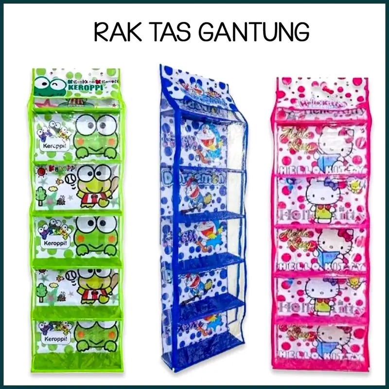 Rak Gantung Paket Hemat Rak Tas Dan Rak Sepatu Rak Set 2IN 1 Kerakter 3