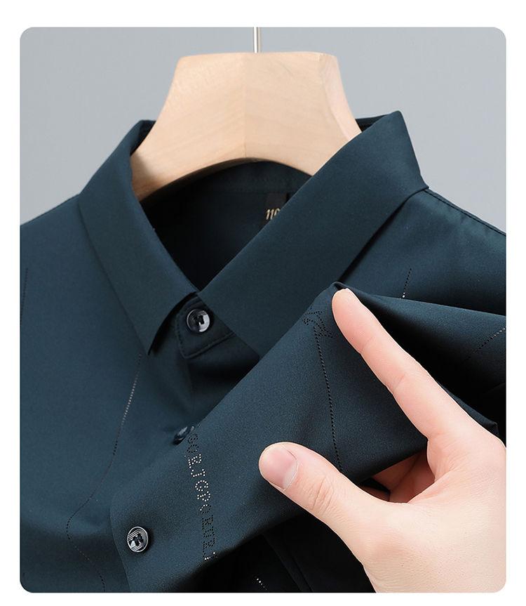 Product Introduction of Áo Sơ Mi Nam Ngắn Tay Fanzi, Chất Liệu Lụa Lạnh Áo Sơ Mi Cao Cấp, Hàng Mới Về, Thích Hợp Mặc Ngoài Trời Và Thường Ngày, Mỏng Và Co Giãn, Cho Nam, Năm 2024 12