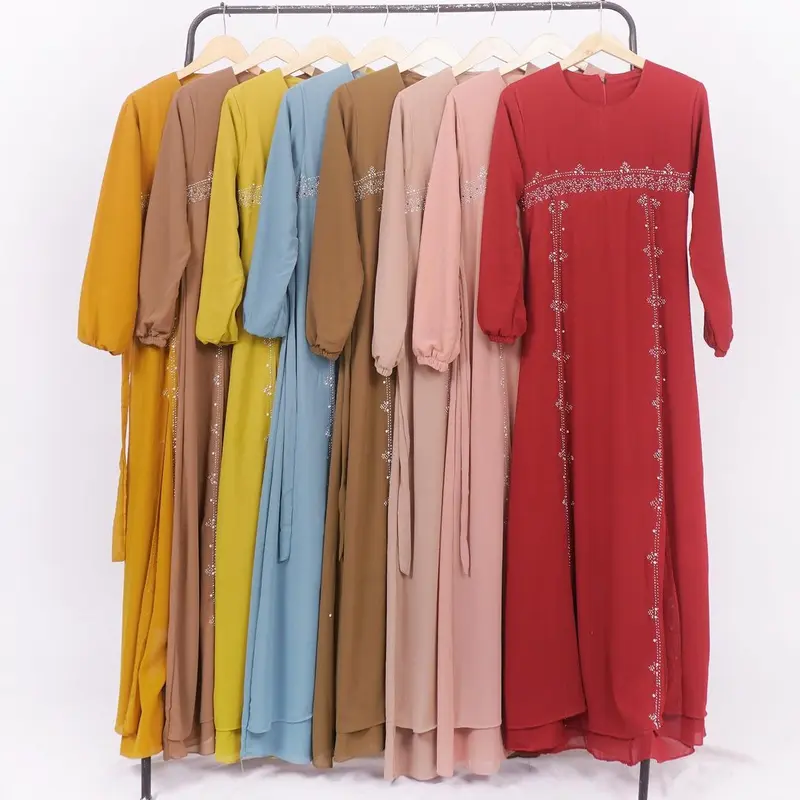 GAMIS PAYET SAMPING KIRI KANAN /GAMIS PESTA /GAMIS CERUTY BABYDOLL TERBARU / GAMIS MALAYSIA DEVORA Polos 6