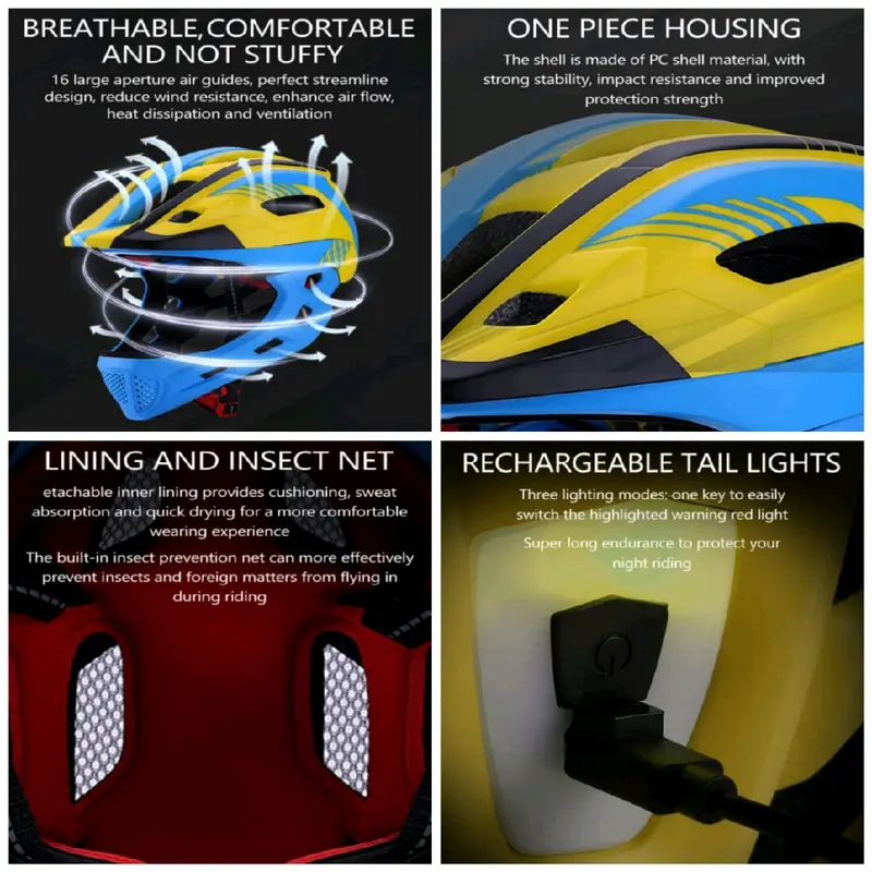 Lixada helm sepeda anak 2 in 1 / Helm Pushbike mix color 3