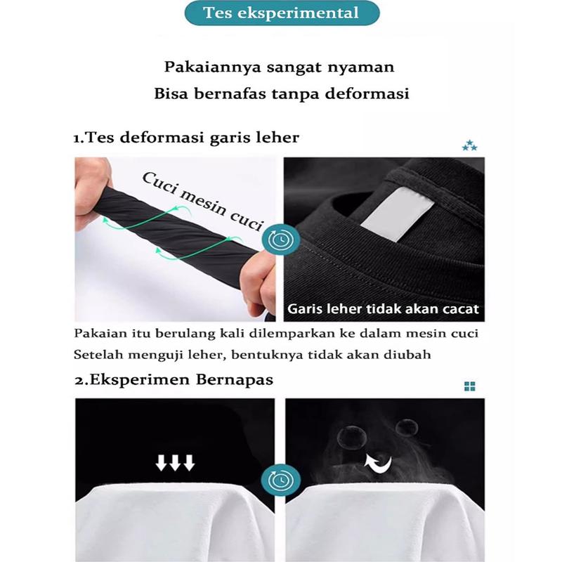 【COD】V-C Kaos RUCAS Kaos Distro Pria  katun The Initial Hand Stitch Black Tee  Baju Kaos wanita Streetwear Pria Lengan Pendek Dewasa Distro Keren Premium Style/Kaos Pria, Grafis Kaos Lembut Dan Nyaman Untuk Pria oversize Men Tshirt Tees Panjang Putih 5