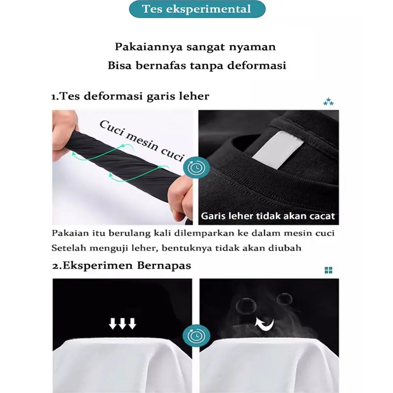 【COD】V-C Kaos RUCAS Kaos Distro Pria  katun The Initial Hand Stitch Black Tee  Baju Kaos wanita Streetwear Pria Lengan Pendek Dewasa Distro Keren Premium Style/Kaos Pria, Grafis Kaos Lembut Dan Nyaman Untuk Pria oversize Men Tshirt Tees Panjang Putih 5