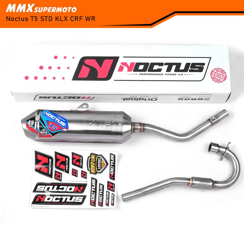 NORIFUMI NOCTUS T5 & T4 Original Knalpot CRF 150 KLX 150 WR 155 Type STD & Bore Up Full Stainless Suara Ngebas Adem 3