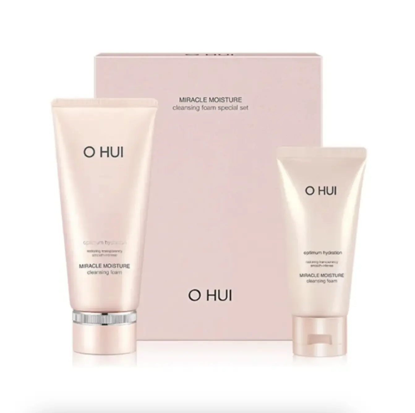 T65_ Bộ Sữa Rửa Mặt Dưỡng Ẩm O Hui Miracle Moisture Cleansing Foam Set 2psc