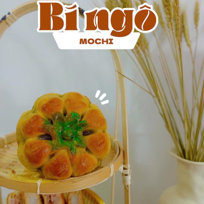 Bánh trung thu hình bí ngô nhân mochi trứng ruốc 300g Lâm Thuỷ