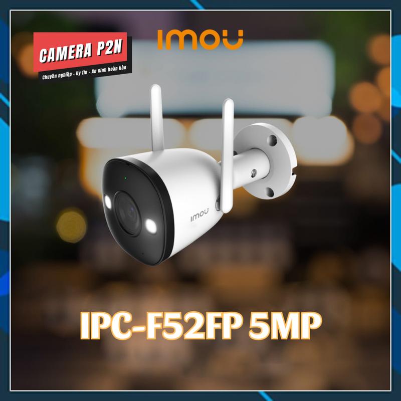 [Chính hãng] Camera wifi ngoài trời Imou F52FP có màu ban đêm, độ phân giải 5MP|3K - Góc quan sát rộng - Sáng đèn khi có người
