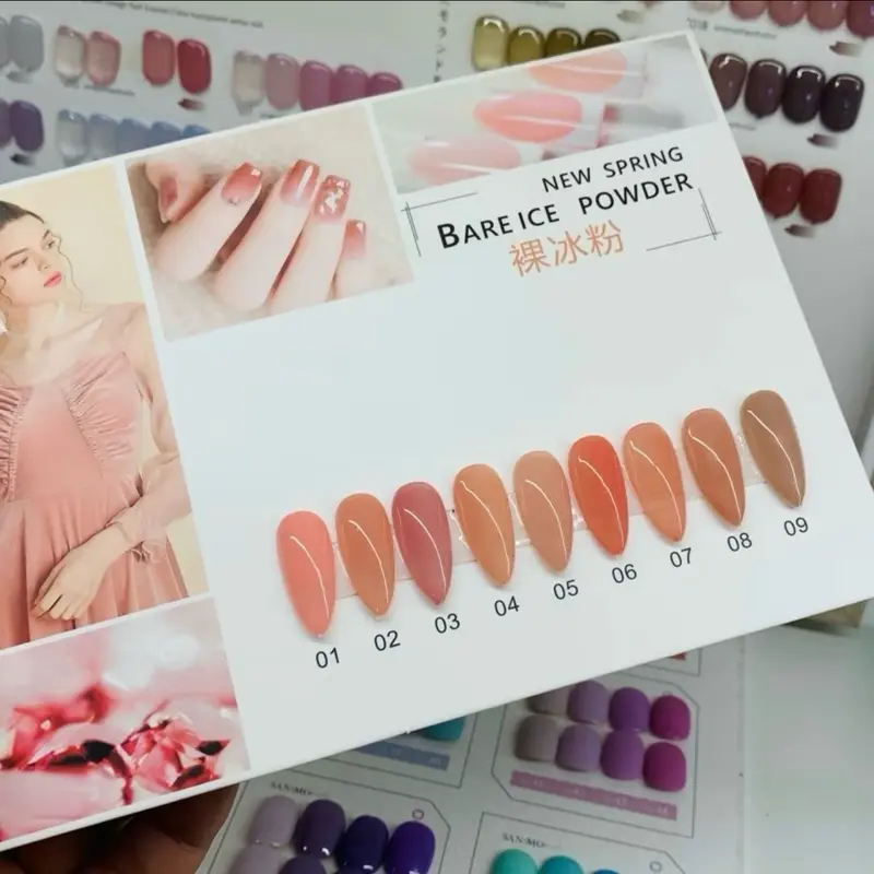 Set sơn gel thạch Very Good Nail 9 màu chính hãng - Bộ sơn thạch 9 chai  - Tặng kèm bảng màu Nữ 4