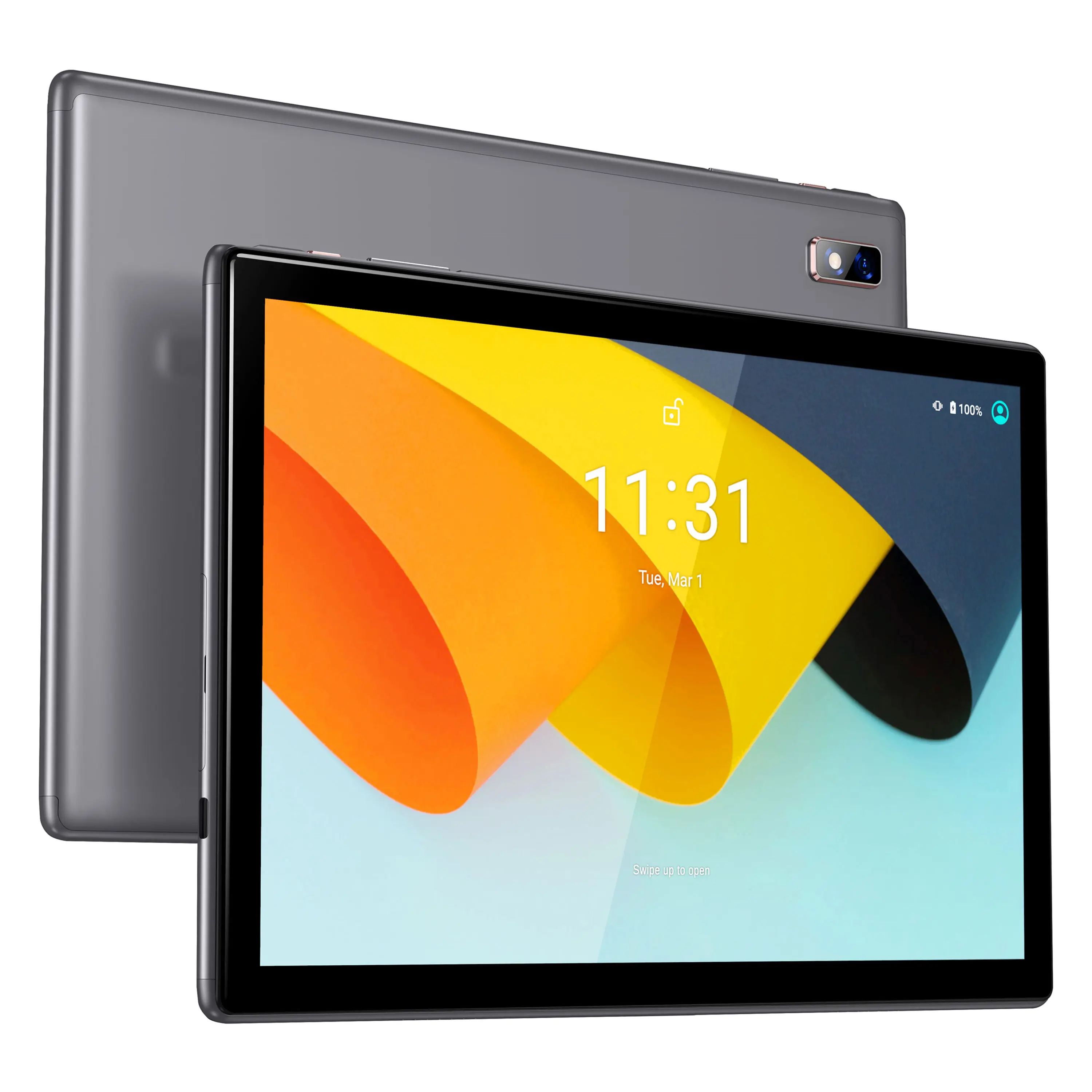 BYYBUO SmartPad A10_L Tablet 10.1 inch Android 13 Tablets, 64GB ROM Quad-Core Processor 5000mAh Battery, 1280x800 IPS HD Touchscreen 5MP+8MP Camera, Bluetooth,WiFi (Grey)
