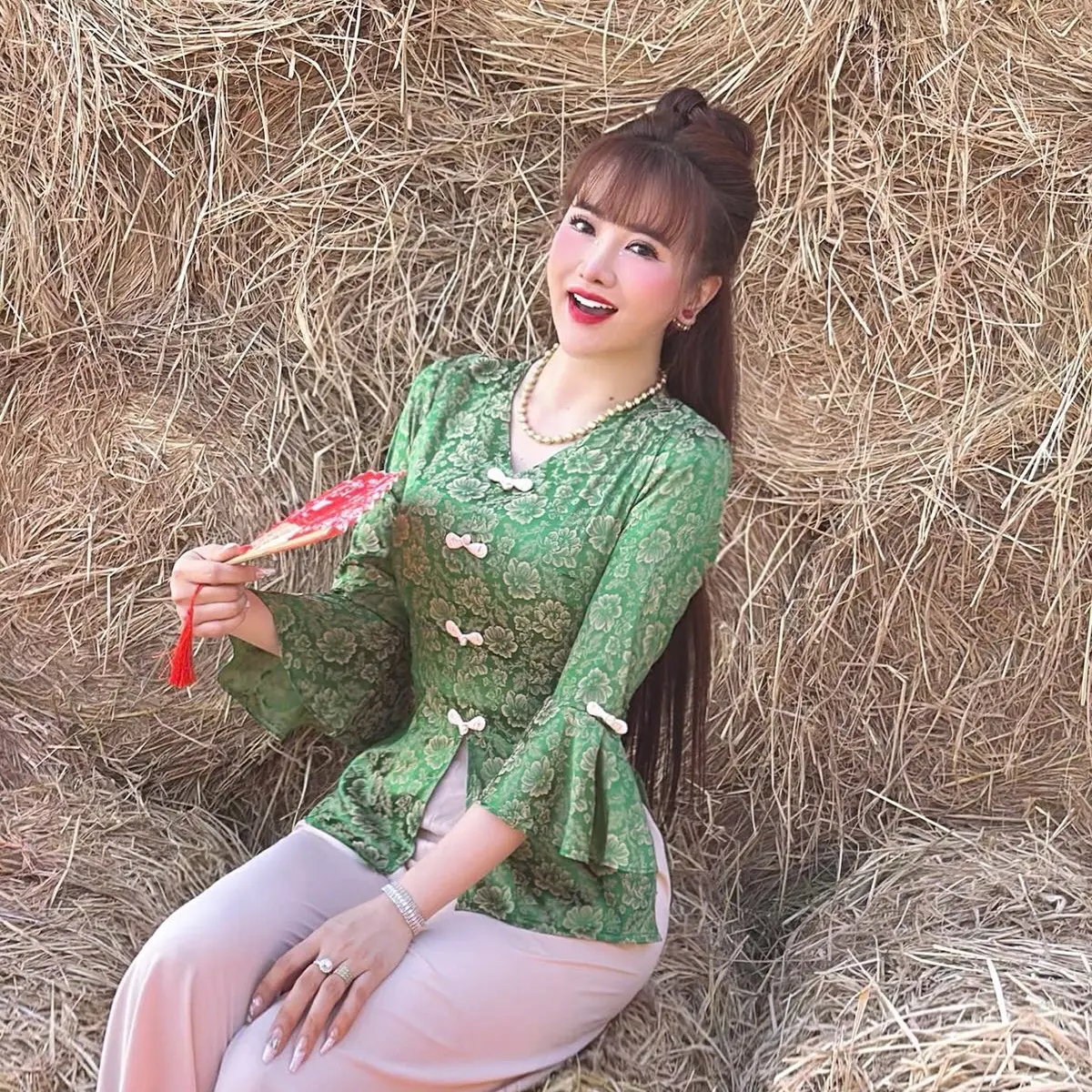 Bộ Bà Ba Tay Loa Gấm 40-80 Kí