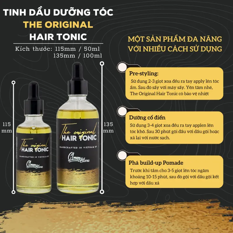 Tinh Dầu Dưỡng Tóc The Original Hair Tonic by CL Men's Store - 50ml & 100ml Chăm Sóc Tóc 7