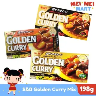 S&B Golden Curry Mix Mild Medium Hot Hot 198g 220g