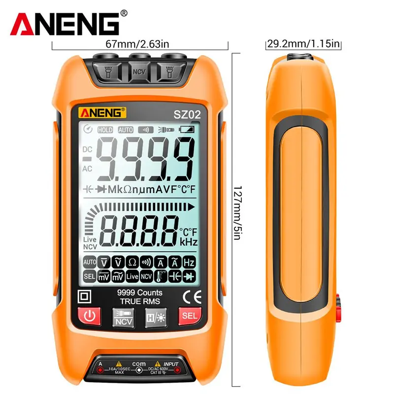 Digital Smart Multimeter, Digital Multimeter with LCD Display, Handheld Multimeter for Home Use, Boyfriend Gift, Tool, Electrical 1