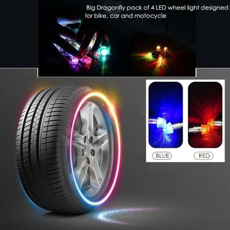 Product Introduction of Mũ Van Lốp Xe Ô Tô, Đèn LED Nhiều Màu Sắc, Bộ 2 Chiếc, Thích Hợp Cho Ô Tô, Xe Máy Và Đạp Xe, Đèn Lồng Nan Hoa, Phụ Kiện Lốp Ô Tô 28