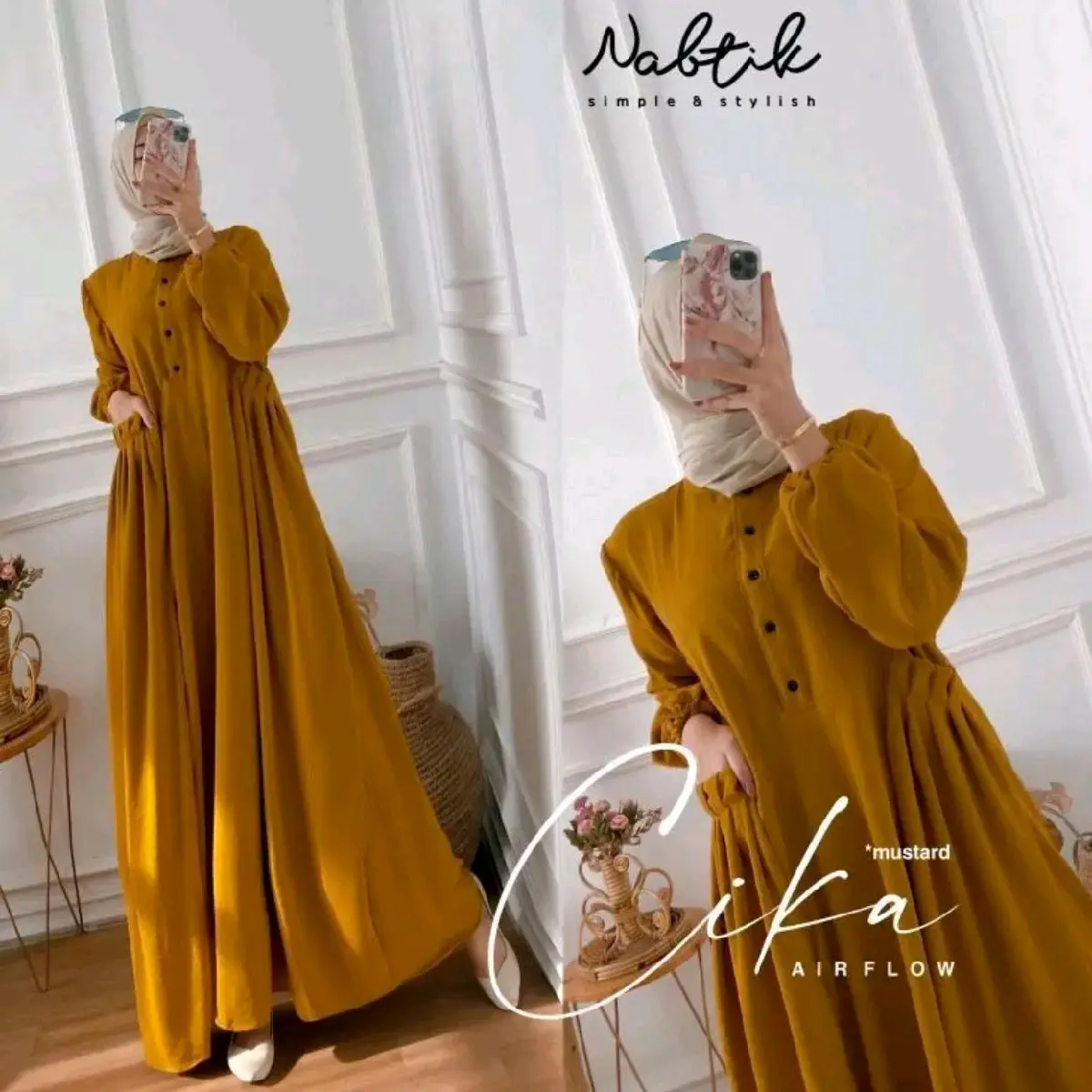 gamis chika nabtik//gamis chika cringkel airflow//gamis terbaru//gamis wanita dewasa..