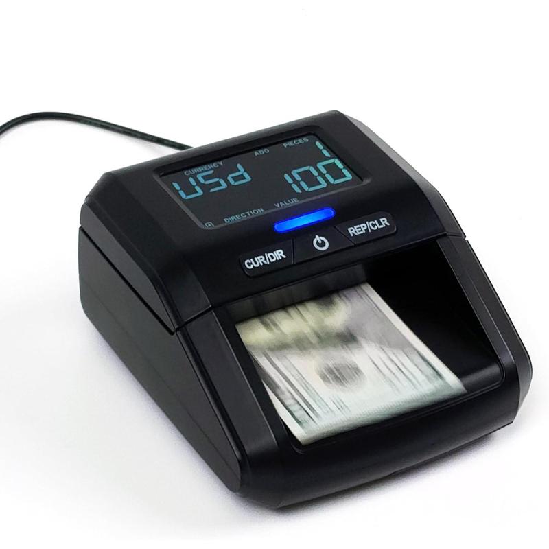 Ar. Bill Machine Bill Detector Machine with LCD Display, Portable Compact USD/EUR/GBP ...