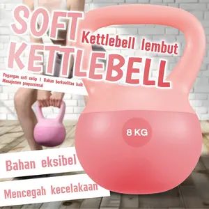 BG SPORT Kettlebell Lunak | Dumbell Set | Peralatan Kebugaran Rumah | Neoprene Soft Kettlebell