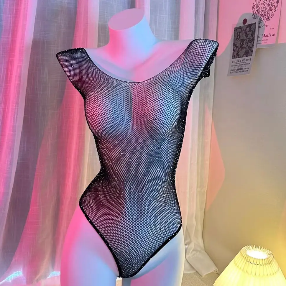 Bodysuit đính đá cực quang siêu bling