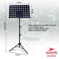 Gambar SPEEDS Alat Musik Stand Untuk Partitur Musik Stand Book Stand Sheet Partitur Besar 049-5 - HITAM dari via olahraga yoga Kota Surabaya 4 Tokopedia
