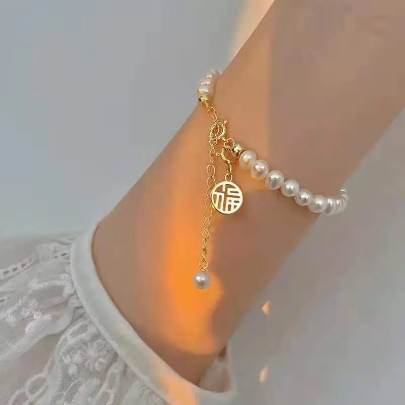 【Sktlz】 Red Beads Rabbit Bracelet Women's Fashion Valentine's Day Gift Bracelets Chain 3