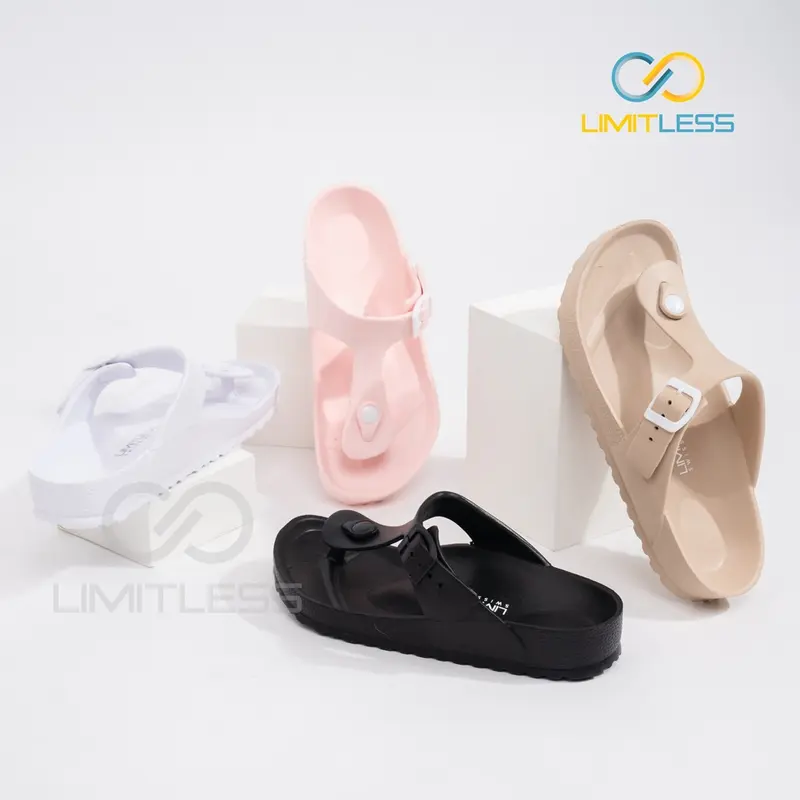 Sandal Jepit Wanita Anti Selip Ringan Bahan Eva Polos Sendal Cewek 3