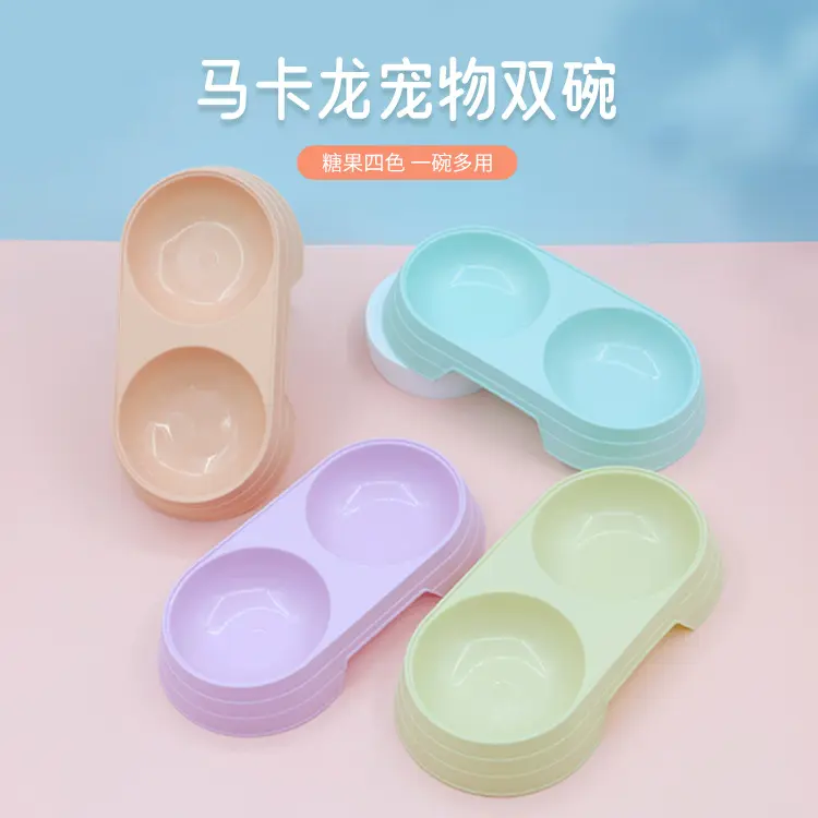 Tempat Makan Minum Kucing Anjing 2 In 1 Pet Bowl Double 2