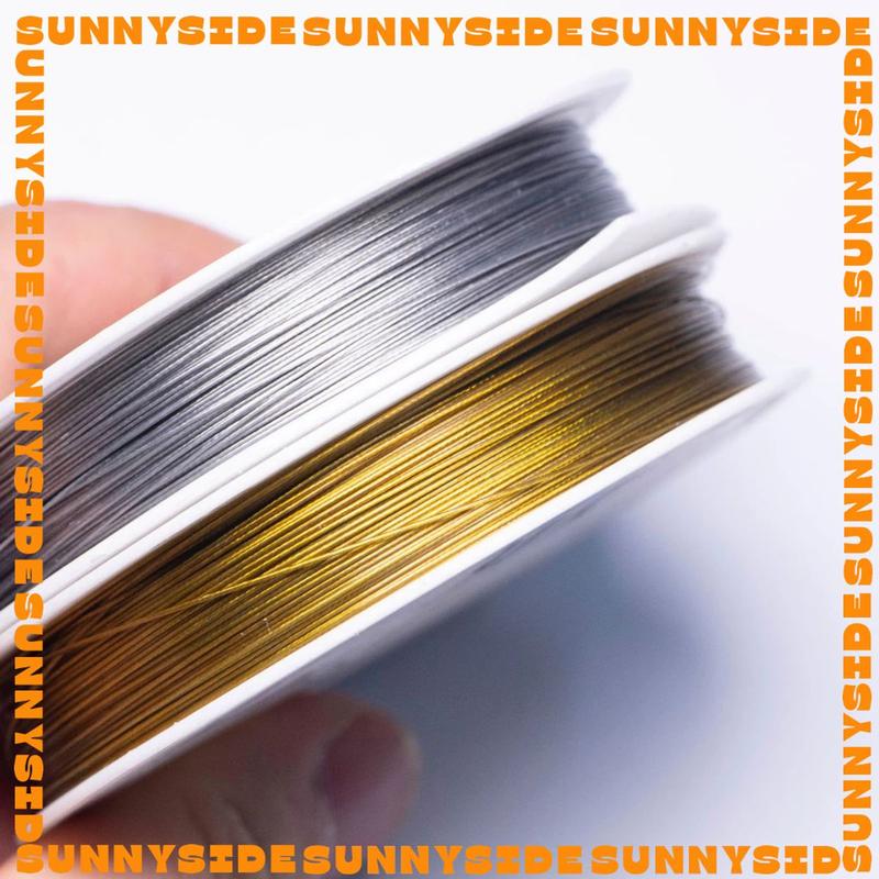 Cuộn Dây Cước Thép 0.3mm Siêu Mảnh Dùng Xâu Vòng Xỏ Lõi Làm Trang Sức Vòng Tay Dây Chuyền Handmade DIY