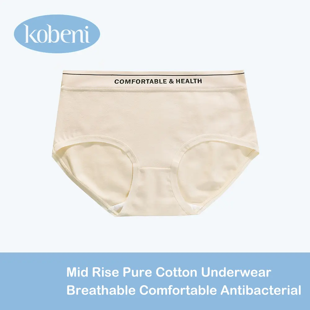 (Indonesia Stock) KOBENI Celana Dalam Wanita 100% Kapas Premium Quality CD Seamless Halus Tanpa Jahitan Pkaian Dalam Grosir  Lembut   Hitam （Kni-026）