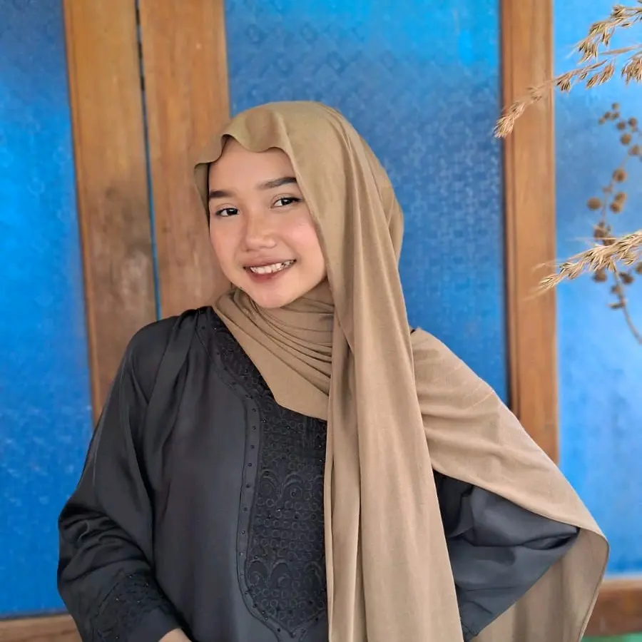 PASHMINA KAOS SPANDEK DAN RAYON PREMIUM Cantik Jilbab Panjang Muslim Kerudung Wanita