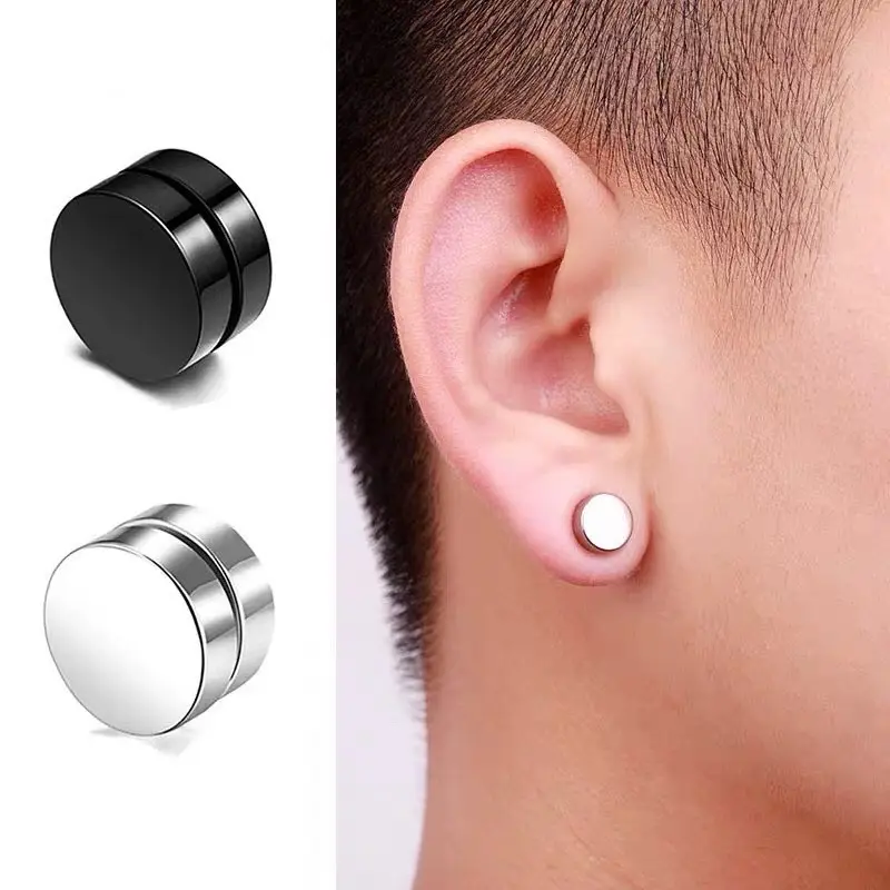 Khuyên Tai Nam Châm tròn IDOL basic GD, Bông Tai Nam Không Cần Bấm Lỗ Cực Chất (giá 1 chiếc) Beo Chan