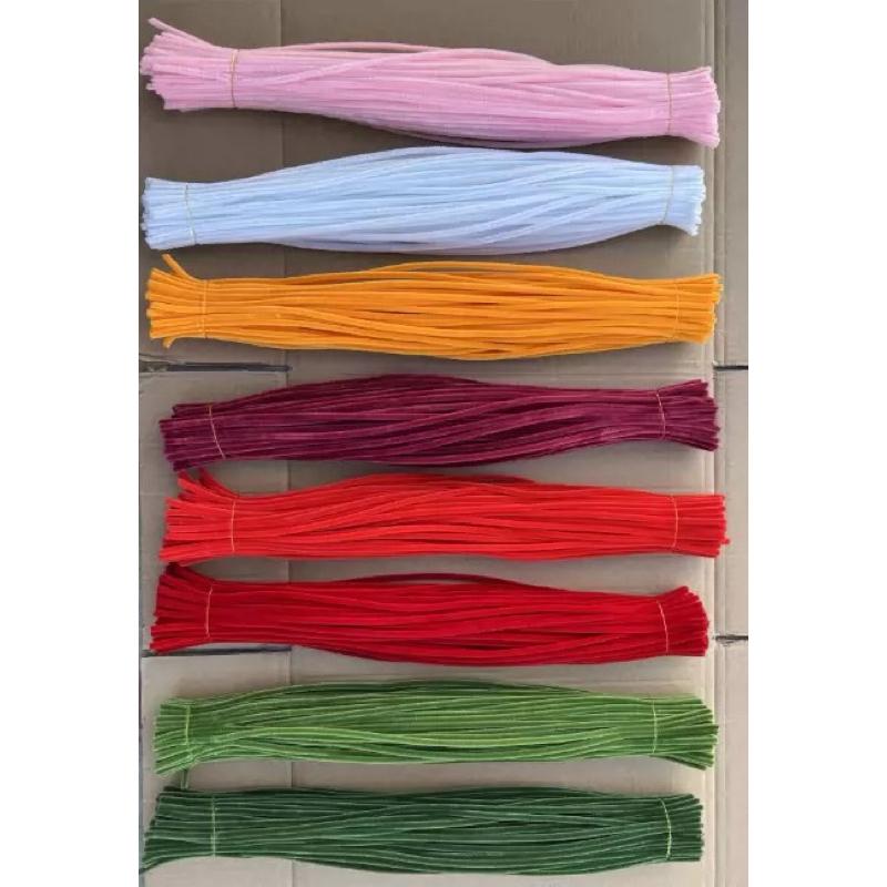 Kẽm nhung dài 60cm ĐẶC BIỆT sợi 7mm màu đẹp - S0610 kẽm nhung handmade DIY 5