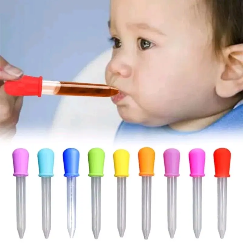 1PCS Pipet Tetes Obat Bayi Anak Ukuran 5ml Alat Bantu Minum Makan Feeder Dropper A001 3