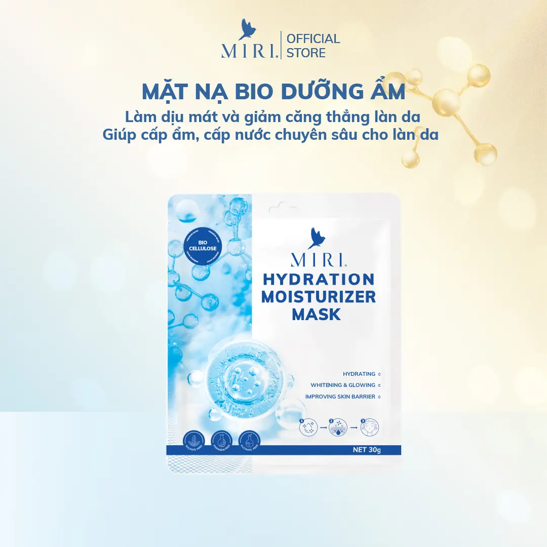 Mặt Nạ Giúp Dưỡng Ẩm Và Làm Trắng Sáng Da - Hydration Moisturizer Mask MIRI (30gr)
