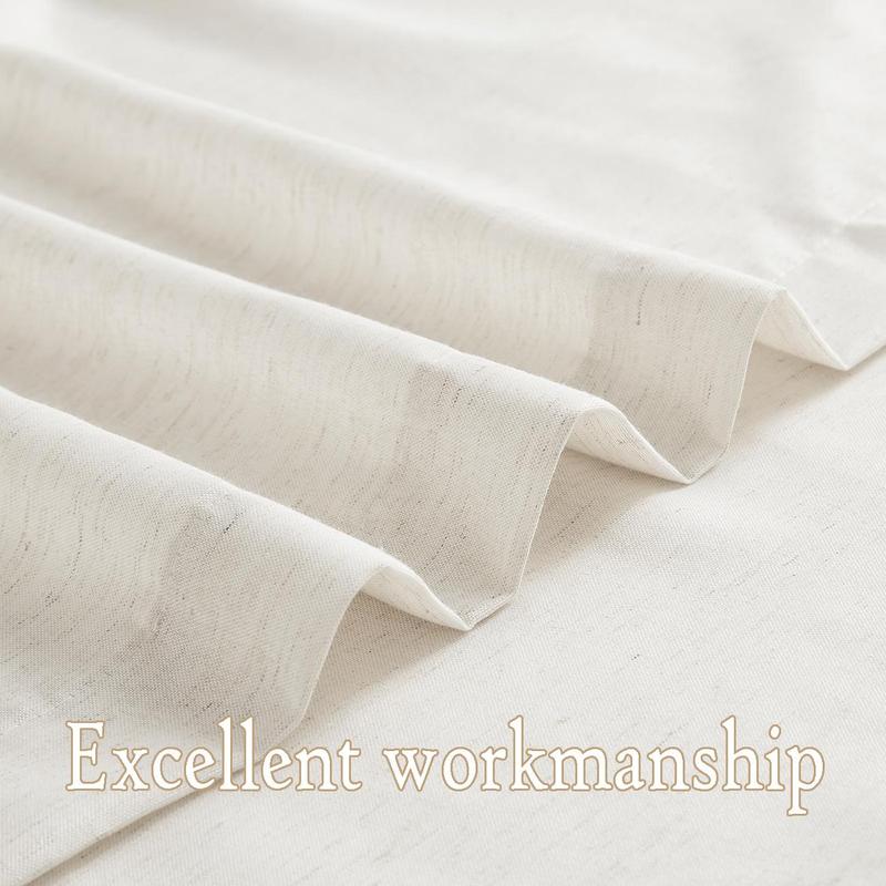 Solid Color Curtain, 2 Counts Minimalist Curtain Set for Room Decor, Dust-proof Window Curtain, Window Drapes for Home Living Room Bedroom, Home Decor 7