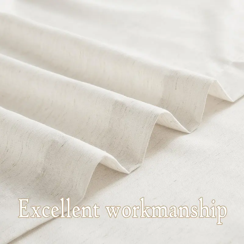 Solid Color Curtain, 2 Counts Minimalist Curtain Set for Room Decor, Dust-proof Window Curtain, Window Drapes for Home Living Room Bedroom, Home Decor 7