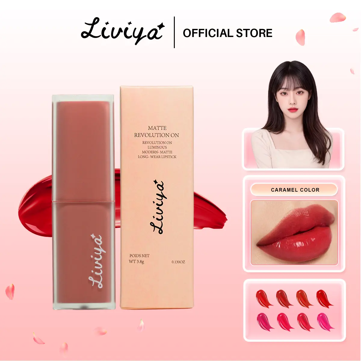 LIVIYA Son sáp chất bùn  mềm mịn như nhung
