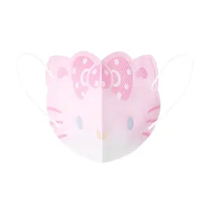 10PCS MASKER DUCKBILL KARAKTER 3D DEWASA ANAK IMPORT SANRIO HELLO KITTY HK HEAD WARNA PINK FASHION TRENDY FACE MASK
