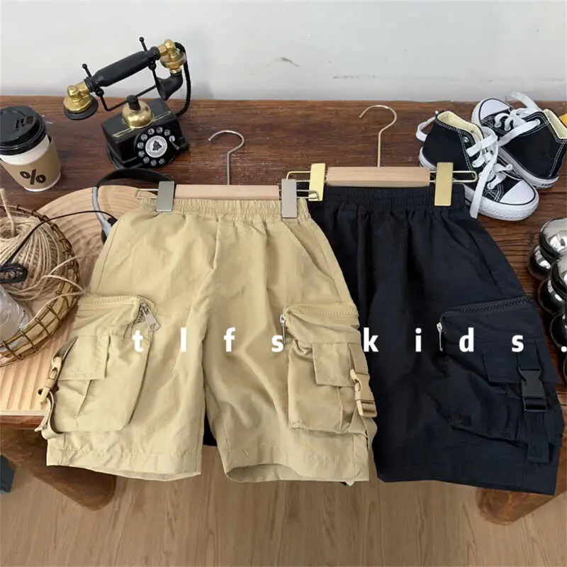 Children's shorts 2024 summer new style boys' and workwear children's casual trend five quarter versatile mid pants