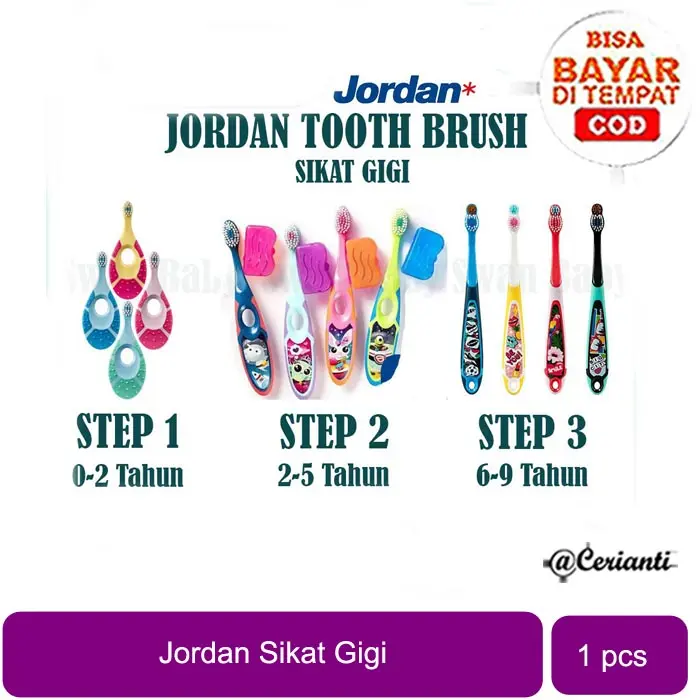Jordan Sikat Gigi Tooth Paste Odol Jordan Toothbrush Anak dan Bayi_Cerianti 0