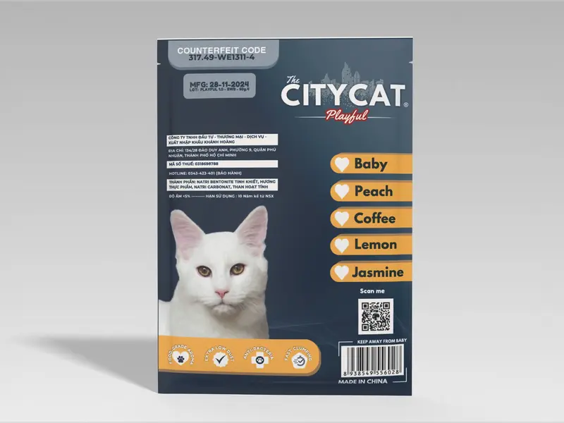 CÁT CITY CÁT AKICAT CÁT  THAN HOẠT TÍNH - Túi 8L_4kg(Vón Cục Tốt,Không Bụi,...)cát aki cho mèo, cát mèo citycat, cát vệ sinh cho mèo cát  vệ  sinh  mèo 4