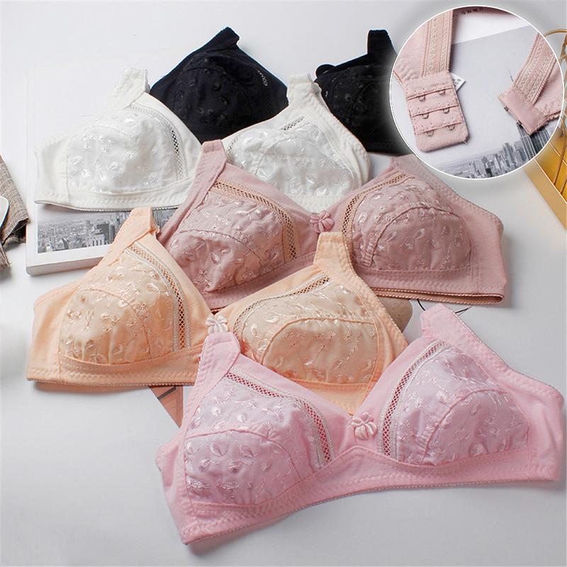 Áo Ngực Siêu Mỏng, Thoáng Khí, Chất Liệu Cotton Mềm Mại, Không Gọng, Thích Hợp Cho Phụ Nữ Trung Niên Và Ngoại Cỡ, Áo Ngực Cho Mẹ 0