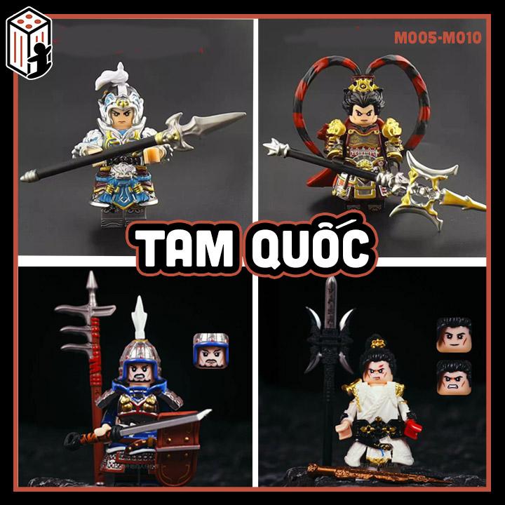 Tam Quốc Diễn Nghĩa Mô hình lắp ráp Triệu Vân Thạch Hạo Đồ chơi Ngựa Xích Thố Thiết Kị Mã M005-M010
