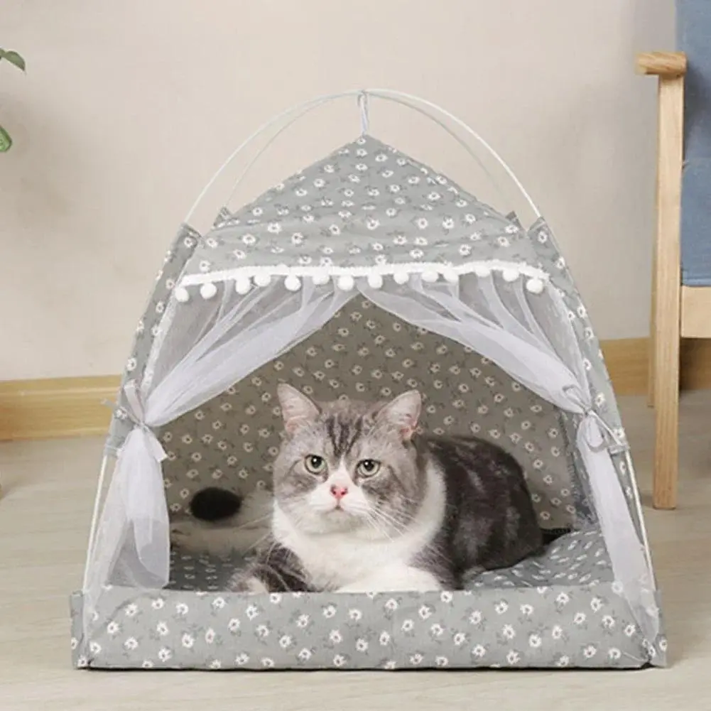 Katil Khemah Kucing, Rumah Kucing Haiwan Peliharaan, Gaya Gantung Tidur Tertutup, Buaian Selesa, dengan Tingkat, Sesuai untuk Anjing dan Kucing Kecil, Katil Kucing Menenangkan, Sesuai untuk Rumah Haiwan Peliharaan Kecil